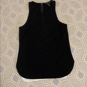 black and white blouse